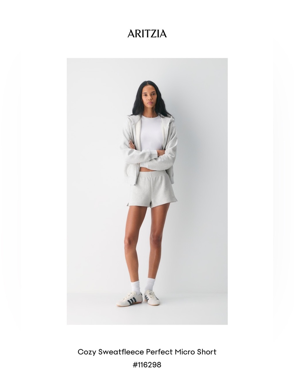 Aritzia Cozy Sweatfleece Perfect Micro Short